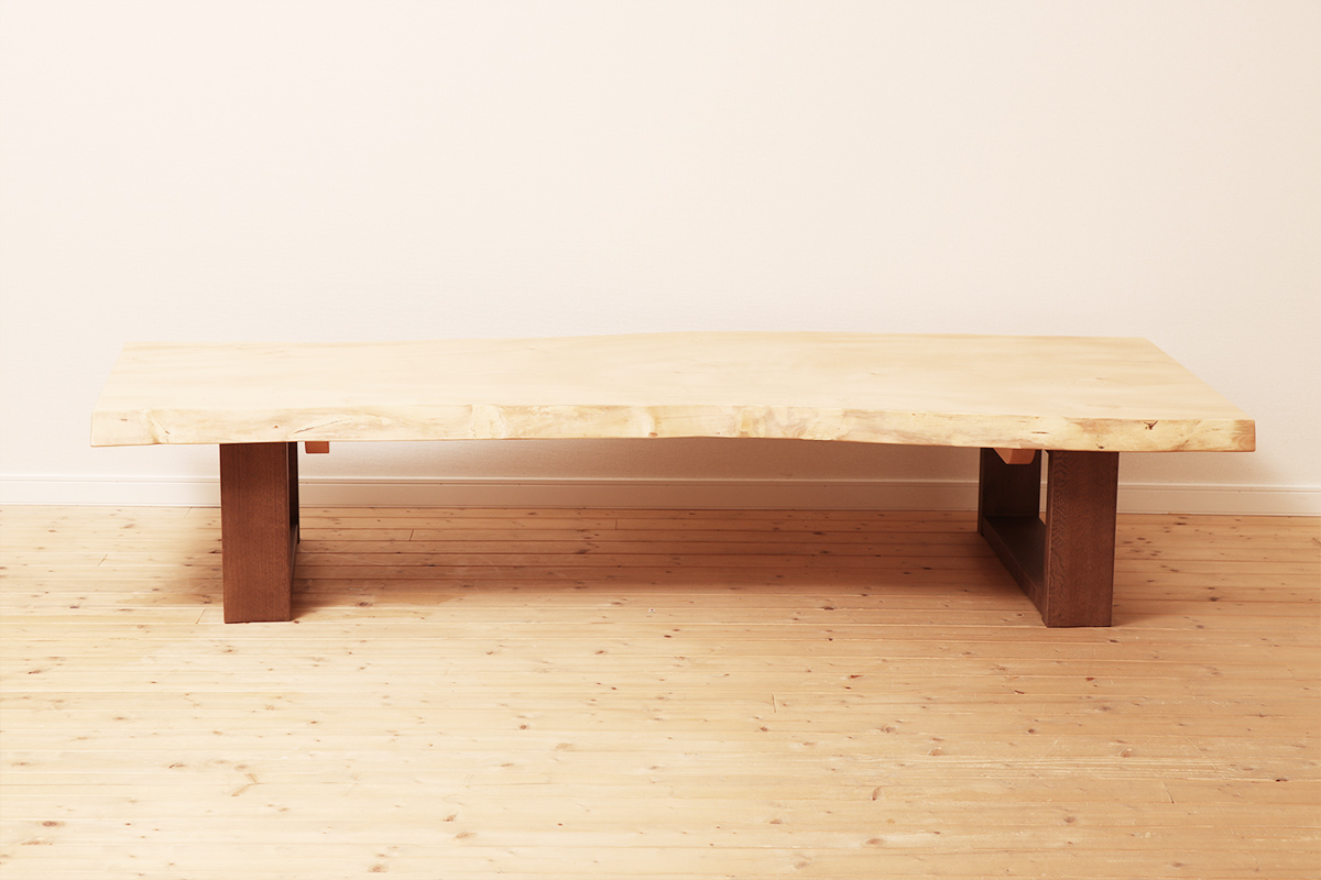 栃一枚板ローテーブル | 塩田家具 リヴリア