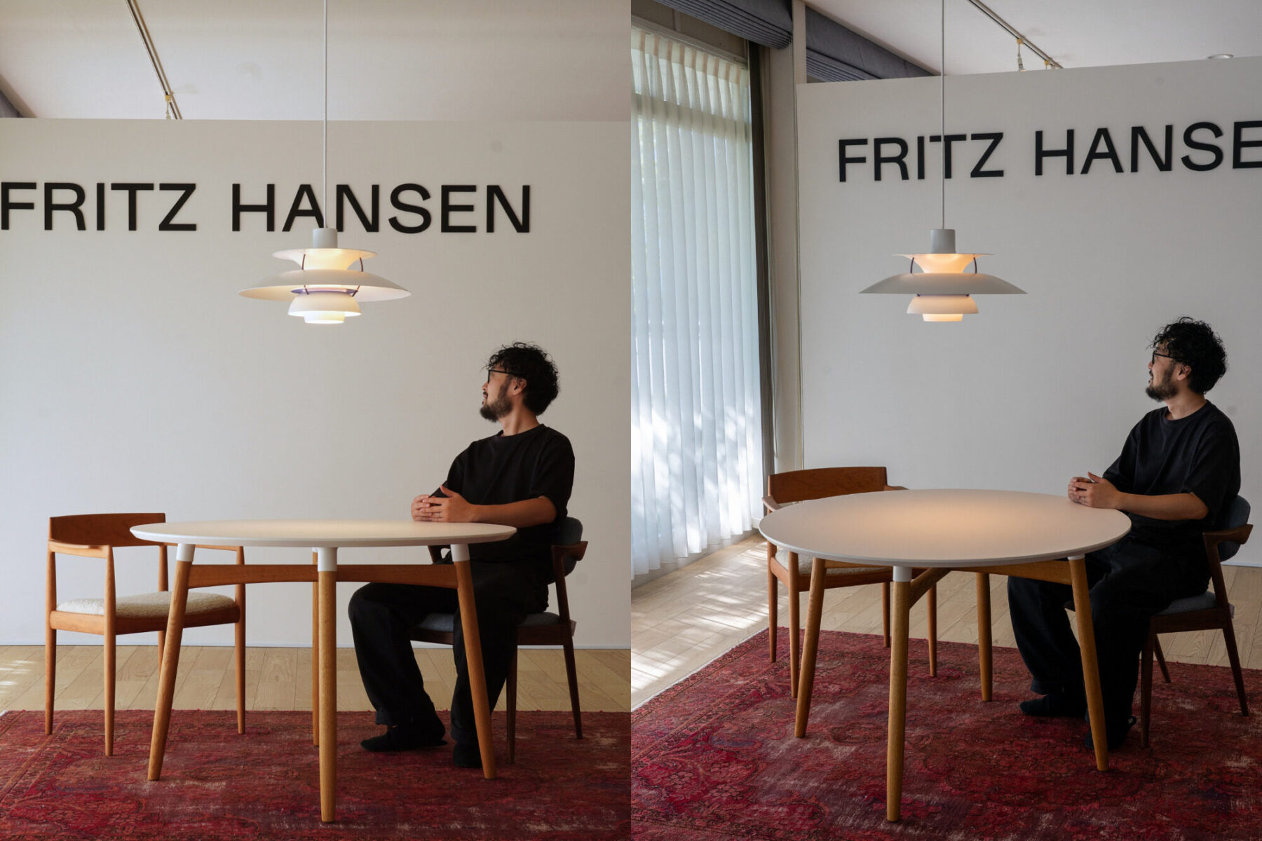 照明　テーブル　バランス