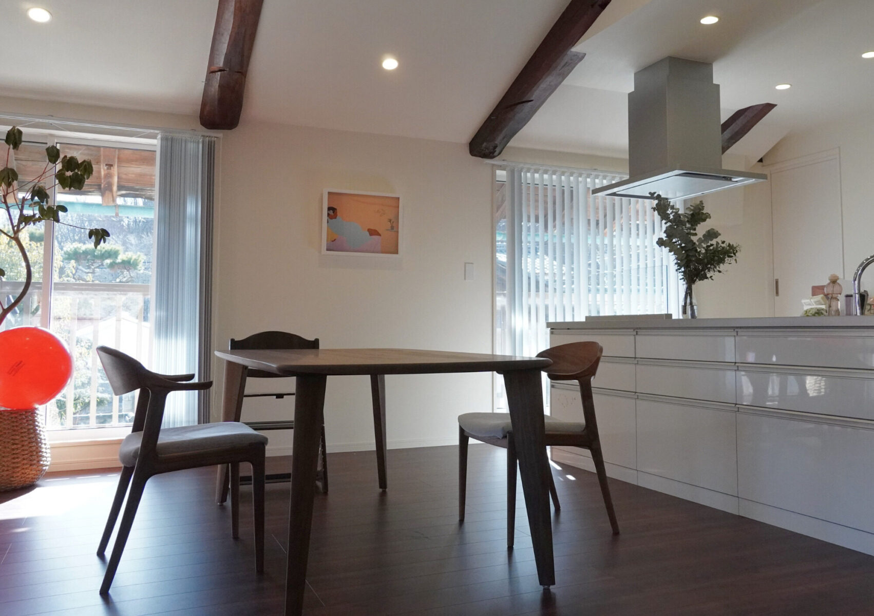 ダイニング 無垢材ダイニングテーブル 長野